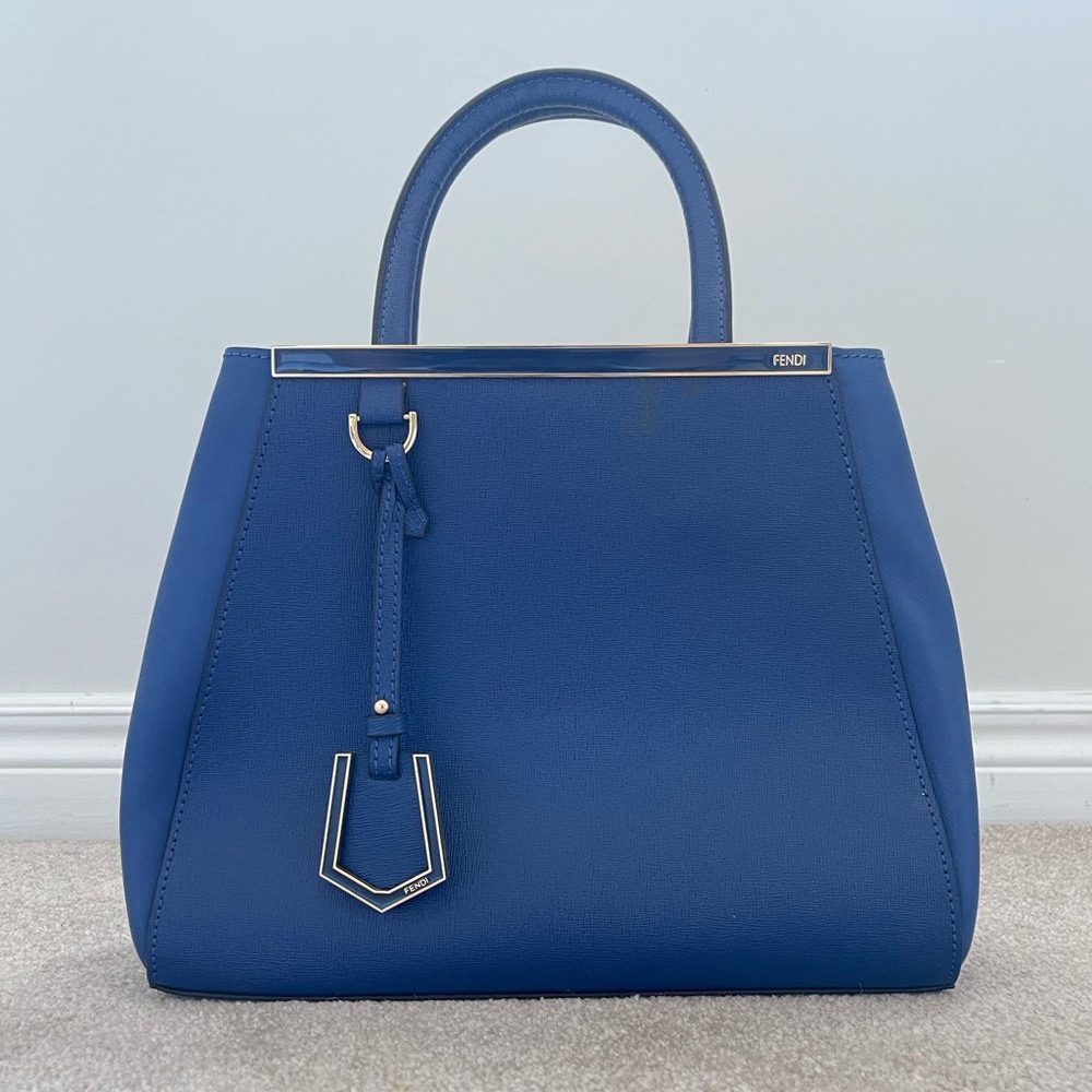 Fendi Médium 2jours Tote Royal Blue